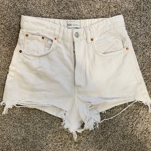 Zara white shorts